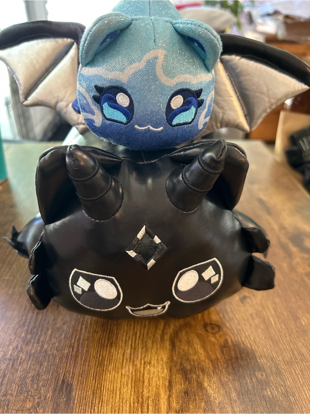 Aphmau Set Black Dragon Plush with Blue Water Plush